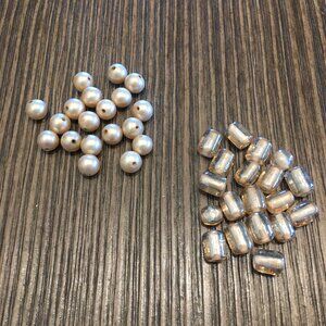 Pearl & Glass Barrel Beads Bundle